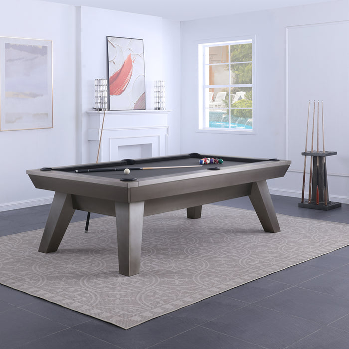 Plank & Hide Lennox Steel Pool Table (Size 8') with Free Accessory Kit, Steel Cue Rack and Delivery & Installation
