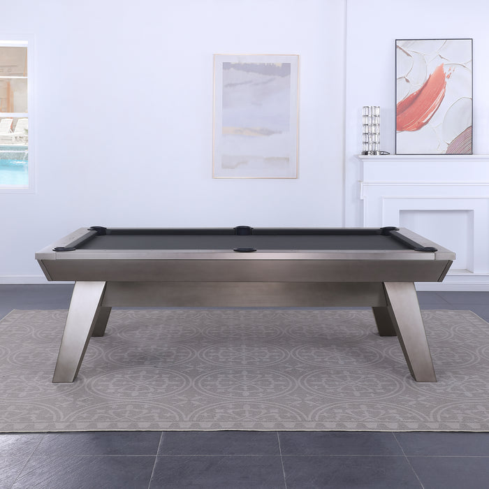 Plank & Hide Lennox Steel Pool Table (Size 8') with Free Accessory Kit, Steel Cue Rack and Delivery & Installation