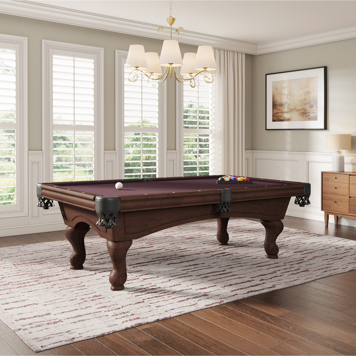 Plank & Hide Madaris Wood Pool Table (Size 8') 878907-8 with Free Accessory Kit and Free White Glove Delivery & Installation