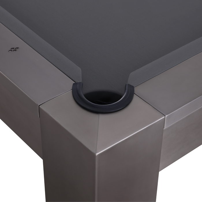 Plank & Hide Maxwell Steel Pool Table (Size 8') with Free Accessory Kit, Free Steel Cue Rack & Free White Glove Delivery