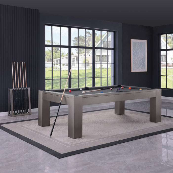 Plank & Hide Maxwell Steel Pool Table (Size 8') with Free Accessory Kit, Free Steel Cue Rack & Free White Glove Delivery