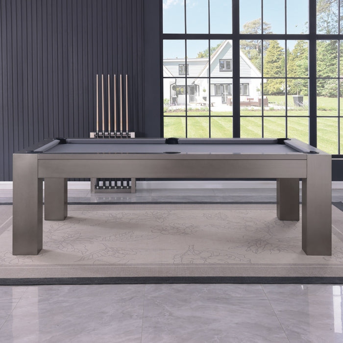 Plank & Hide Maxwell Steel Pool Table (Size 8') with Free Accessory Kit, Free Steel Cue Rack & Free White Glove Delivery
