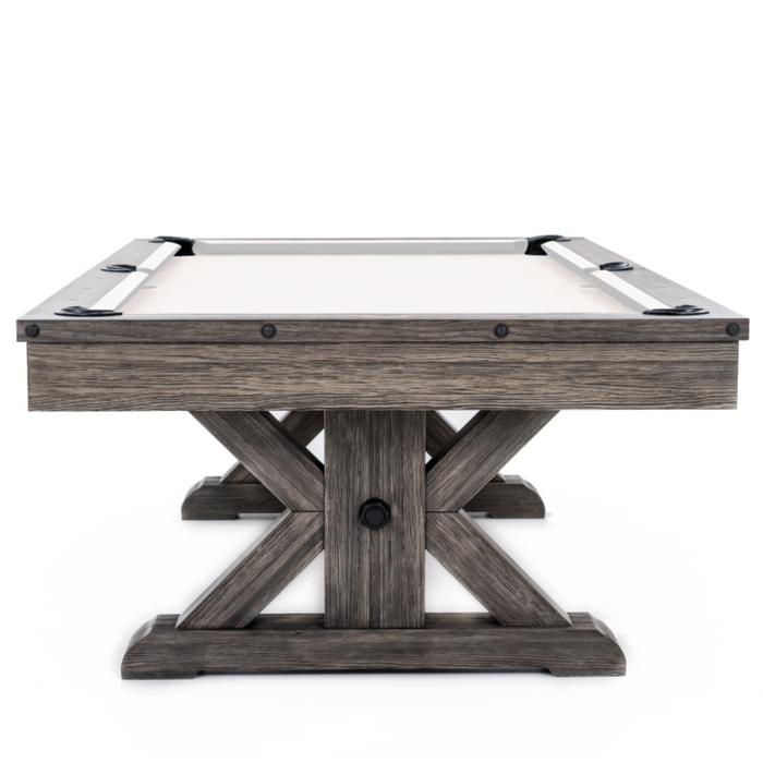 Plank & Hide Otis Wood Pool Table with Free Accessory Kit and Free White Glove Delivery & Installation