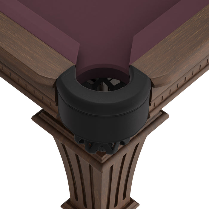 Plank & Hide Talbot Wood Pool Table with Drawer (Size 8') with Free Accessory Kit and Free Delivery & Installation