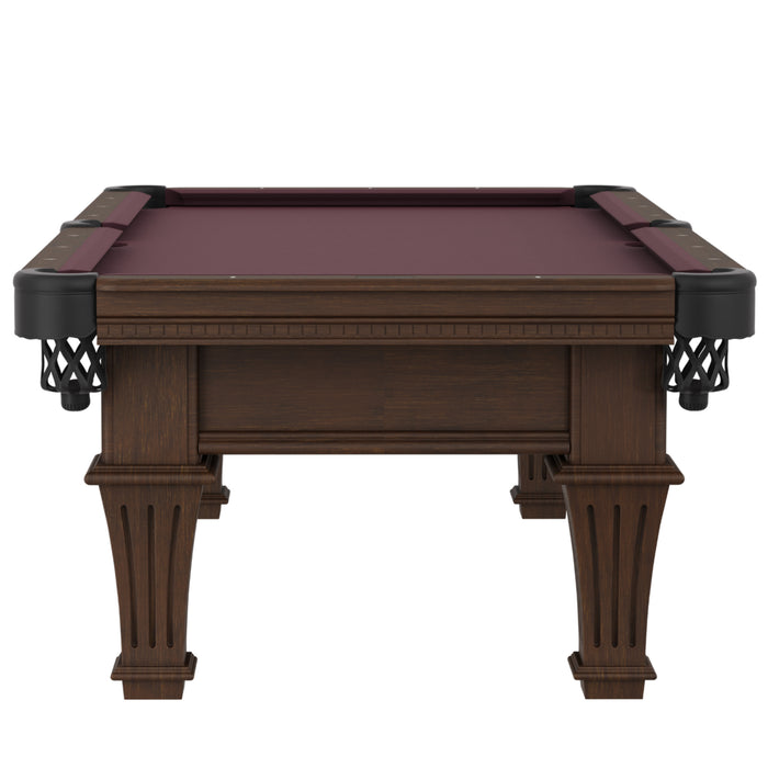 Plank & Hide Talbot Wood Pool Table with Drawer (Size 8') with Free Accessory Kit and Free Delivery & Installation