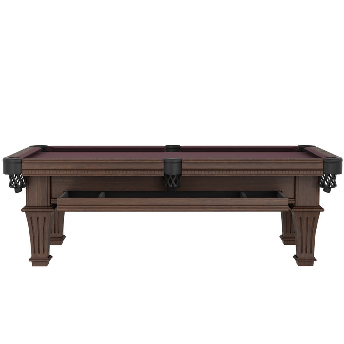 Plank & Hide Talbot Wood Pool Table with Drawer (Size 8') with Free Accessory Kit and Free Delivery & Installation