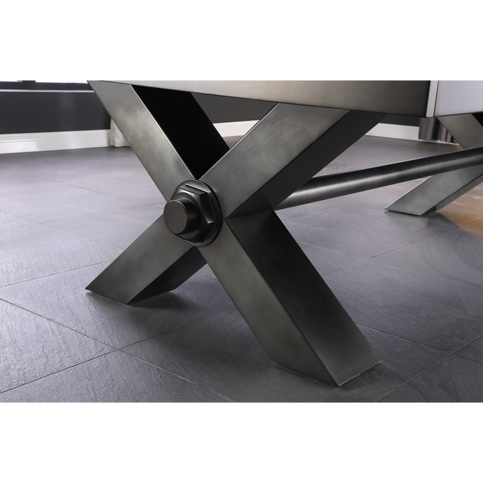 Plank & Hide Vox Steel Pool Table with Free Accessory Kit, Free Steel Cue Rack and Free White Glove Delivery