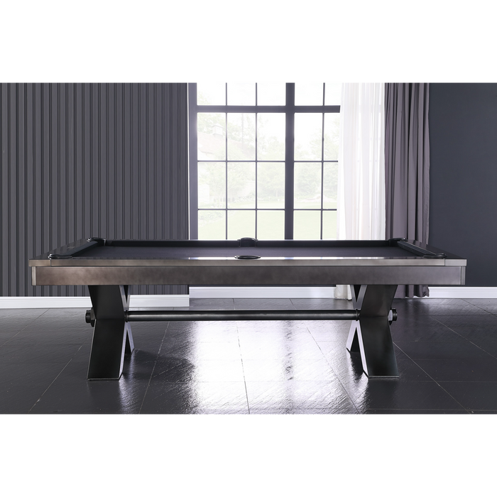 Plank & Hide Vox Steel Pool Table with Free Accessory Kit, Free Steel Cue Rack and Free White Glove Delivery