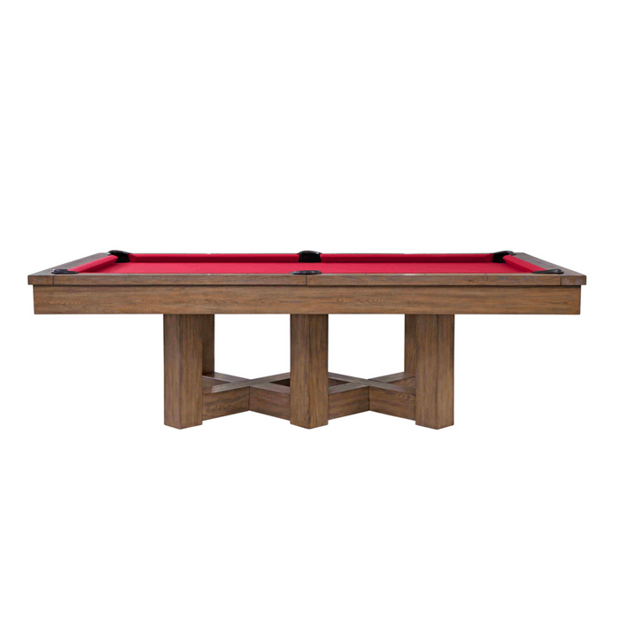 Plank & Hide Covington Wood Pool Table (Size 8') with Free Accessory Kit & Free White Glove Delivery