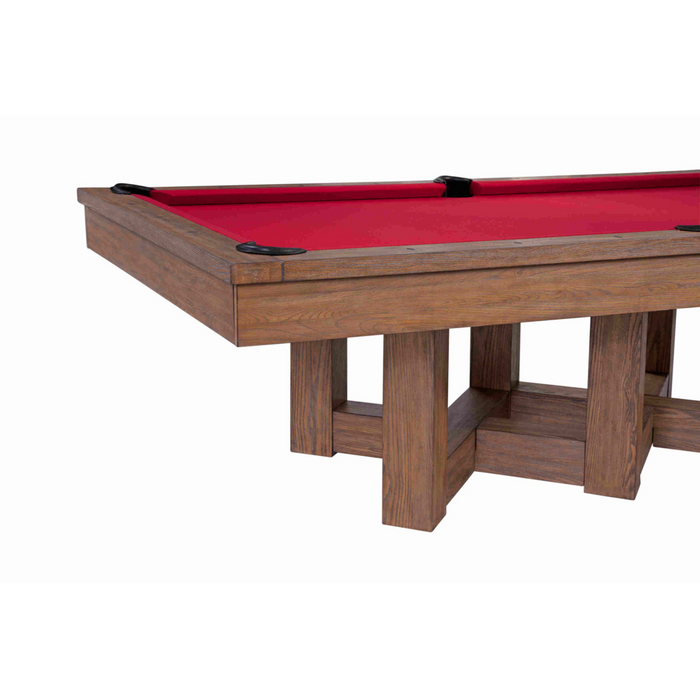 Plank & Hide Covington Wood Pool Table (Size 8') with Free Accessory Kit & Free White Glove Delivery