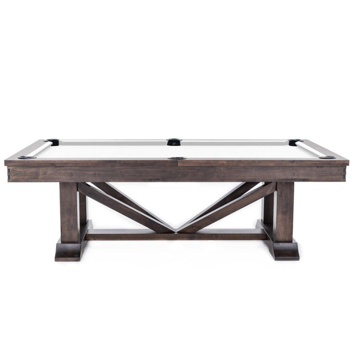 Plank & Hide Lucas Wood Pool Table with Accessory Kit and White Glove Delivery