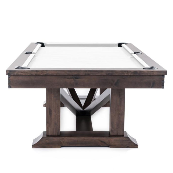 Plank & Hide Lucas Wood Pool Table with Accessory Kit and White Glove Delivery