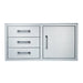 Luxe Homes Direct 42" Single Door With Triple Drawer