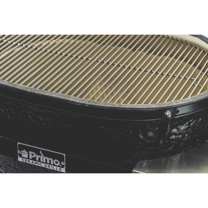 Luxe Homes Direct Oval XL 400 Built-In Charcoal Ceramic Kamado Grill