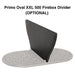 Luxe Homes Direct Oval XXL 500 Built-In Charcoal Ceramic Kamado Grill Firebox Divider