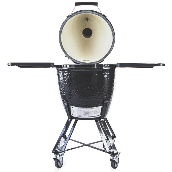 Luxe Homes Direct Round All-In-One Freestanding Charcoal Ceramic Kamado Grill
