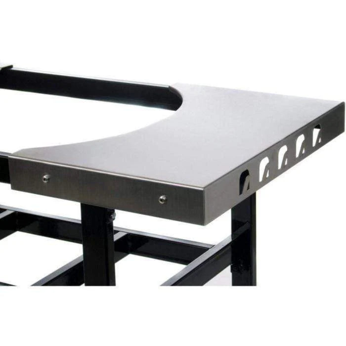 Luxe Homes Direct Stainless Steel Cart Base with Basket and Side Shelves for Oval Junior 200