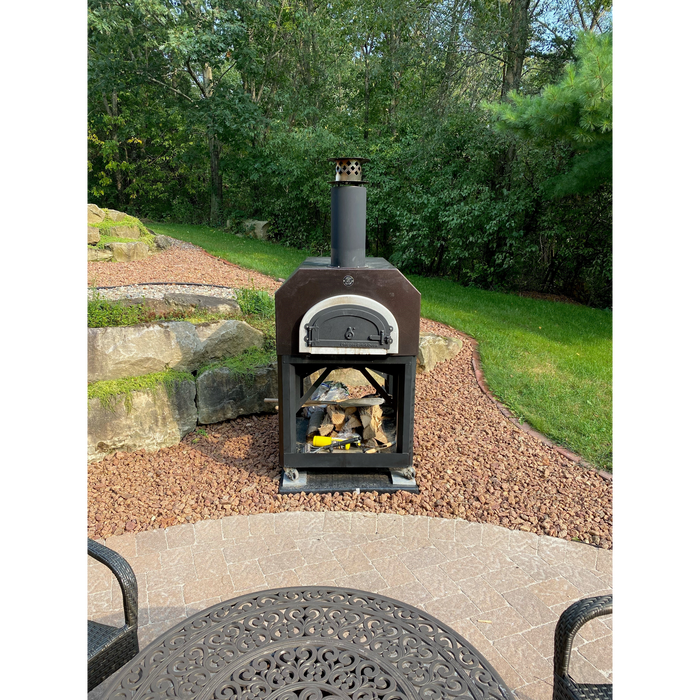 Chicago Brick Oven CBO-750 Mobile Wood-Fired Pizza Oven with Free Accessory Kit (Residential and Commercial) CBO-O-MBL-750