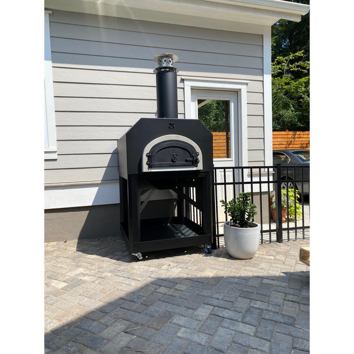 Chicago Brick Oven CBO-750 Mobile Wood-Fired Pizza Oven with Free Accessory Kit (Residential and Commercial) CBO-O-MBL-750