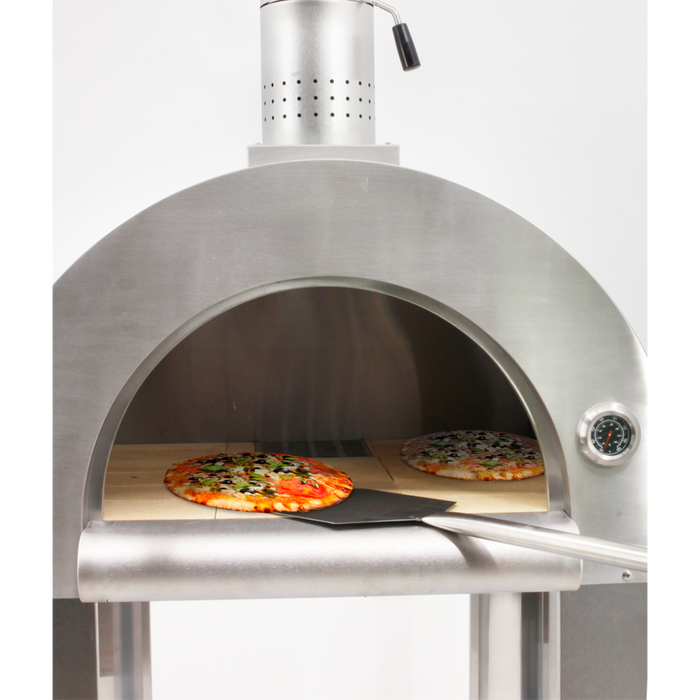 Omcan 32″ Stainless Steel Wood Burning Pizza Oven WO-CN-0640