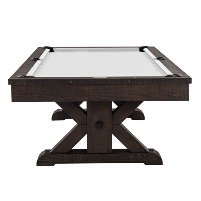 Plank & Hide Otis Wood Pool Table with Free Accessory Kit and Free White Glove Delivery & Installation