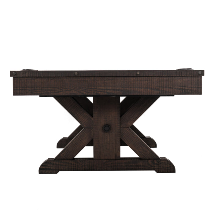 Plank & Hide Otis Wood Pool Table with Free Accessory Kit and Free White Glove Delivery & Installation