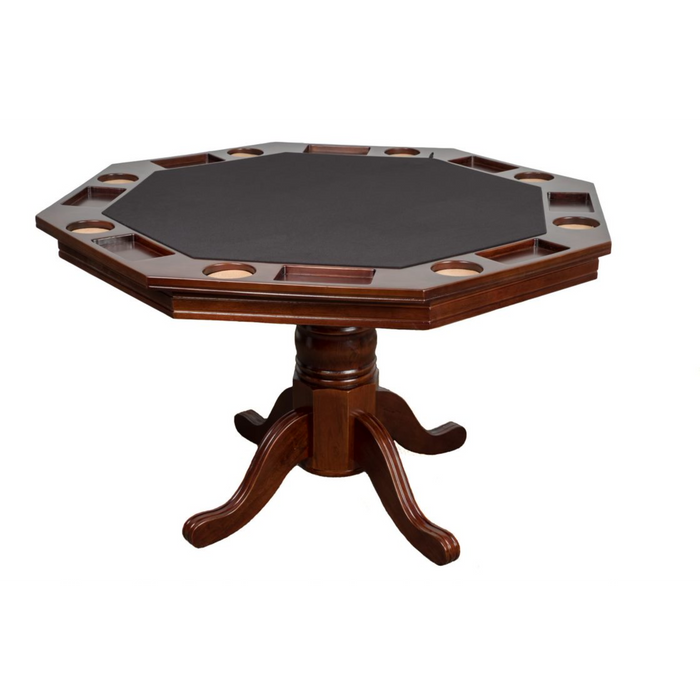 Presidential Billiards Octagonal 48" 2 in 1  Game Table Set with 4 Chairs Poker Table & Dining Table GT