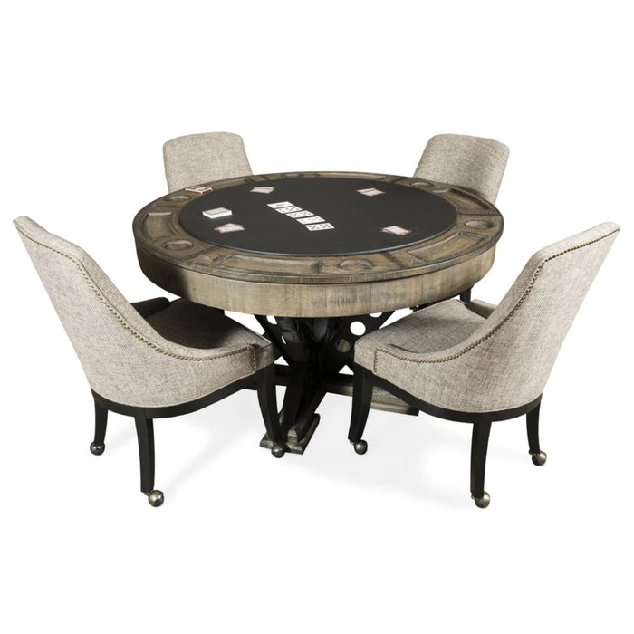 Presidential Billiards Vienna 54" 2 in 1 Game Table Set with 4 Chairs Poker Table & Dining Table GT-VIENNASET