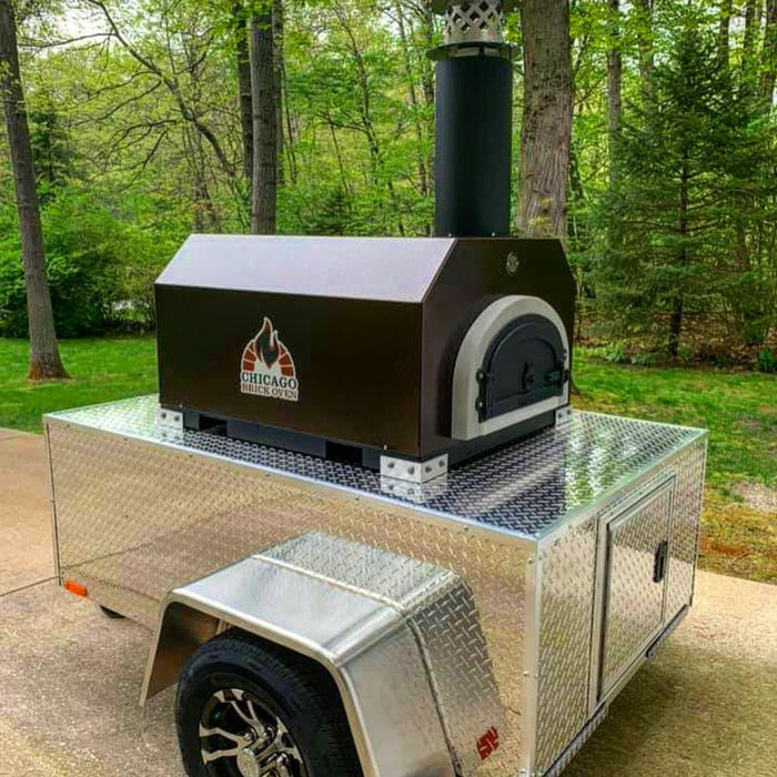 Chicago Brick Oven CBO-750 Tailgater Wood-Fired Pizza Oven with Free Accessory Kit & Free Tuscan Grill (Residential and Commercial) CBO-O-TAIL