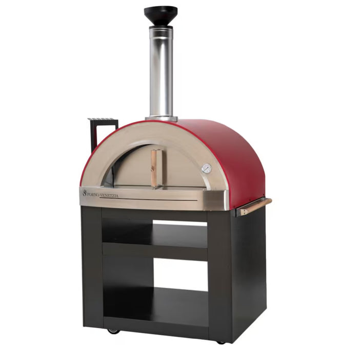 Forno Venetzia Torino 300 Freestanding Wood-Fired Pizza Oven with Cart (Residential) FVTOR300R