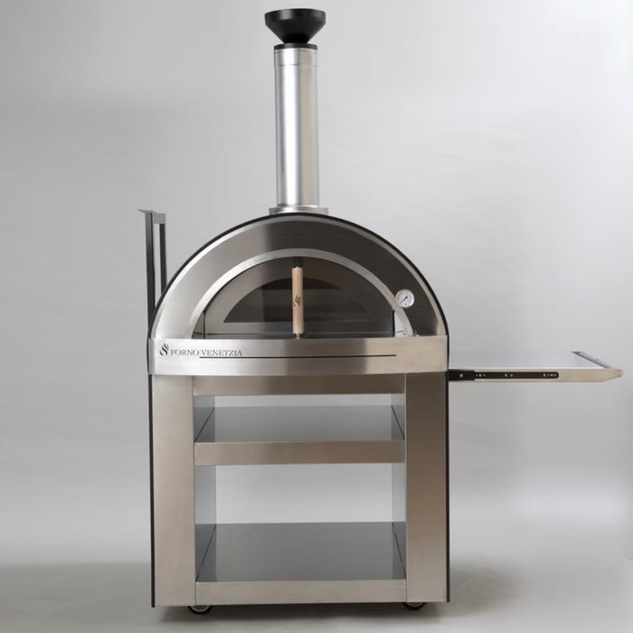 Forno Venetzia Torino 500 Freestanding Wood-Fired Pizza Oven with Cart (Residential) FVTOR500C