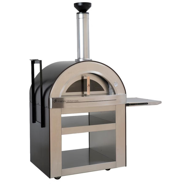 Forno Venetzia Torino 500 Freestanding Wood-Fired Pizza Oven with Cart (Residential) FVTOR500C