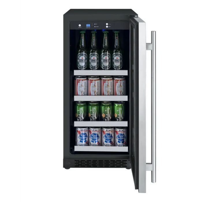 Allavino 15" FlexCount II Tru-Vino Single Zone Beverage Center with 88 Can Capacity VSBC15