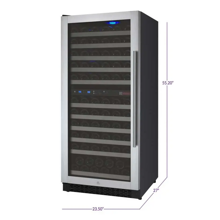 Allavino 24" FlexCount II Tru-Vino Dual Zone Wine Cooler with 121 Bottle Capacity VSWR121