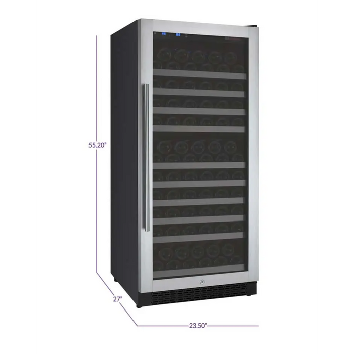 Allavino 24" FlexCount II Tru-Vino Single Zone Wine Cooler with 128 Bottle Capacity VSWR128