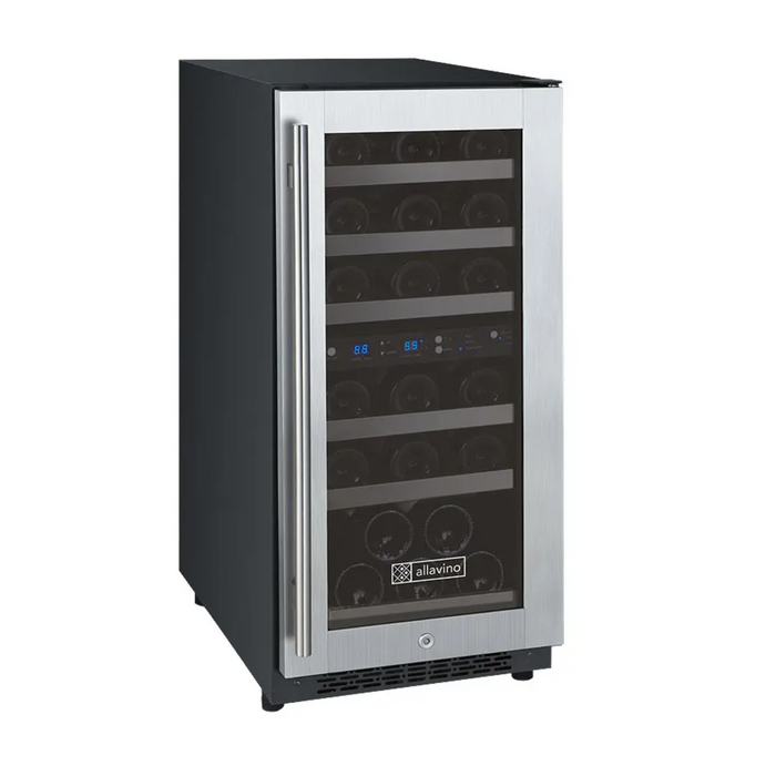 Allavino 15" FlexCount II Tru-Vino Dual Zone Wine Refrigerator with 30 Bottle Capacity VSWR30