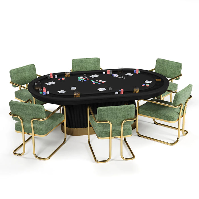 RAM Game Room Prohibition Texas Hold’em 80" Poker Table - PRO84TXTBL