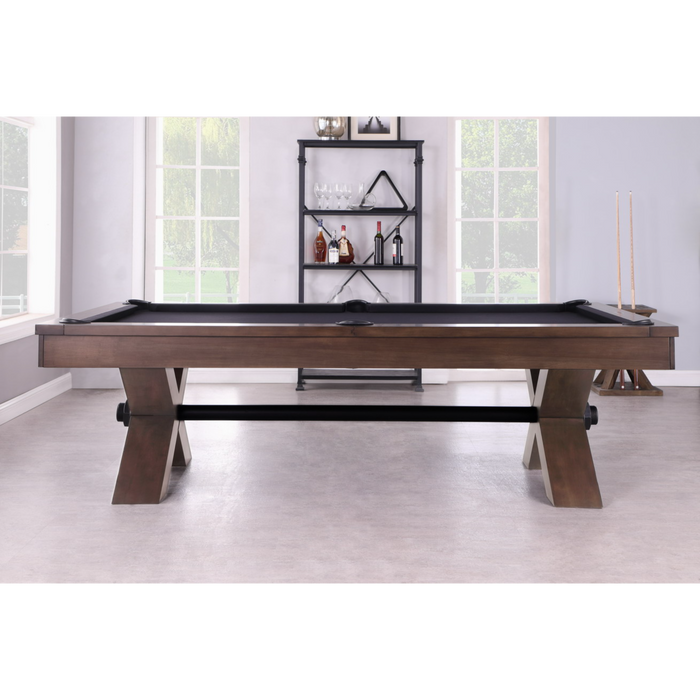 Plank & Hide Vox Wood Pool Table (Size 8') 28008-WAL with Free Accessory Kit and Free White Glove Delivery
