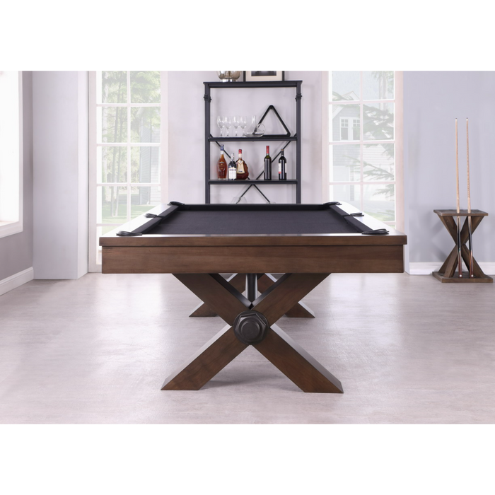 Plank & Hide Vox Wood Pool Table (Size 8') 28008-WAL with Free Accessory Kit and Free White Glove Delivery