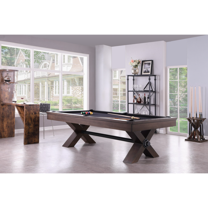 Plank & Hide Vox Wood Pool Table (Size 8') 28008-WAL with Free Accessory Kit and Free White Glove Delivery