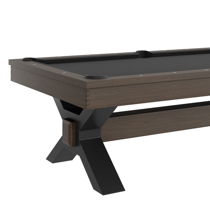 Plank & Hide Nichols Wood Pool Table (Size 8') with Free Accessory Kit and Free White Glove Delivery & Installation