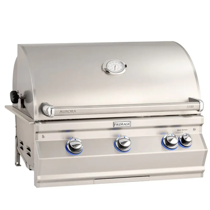 Fire Magic Aurora A540i 30" Built-in Outdoor Grill with One Infrared Burner, Rotisserie & Analog Thermometer - A540I-7LA