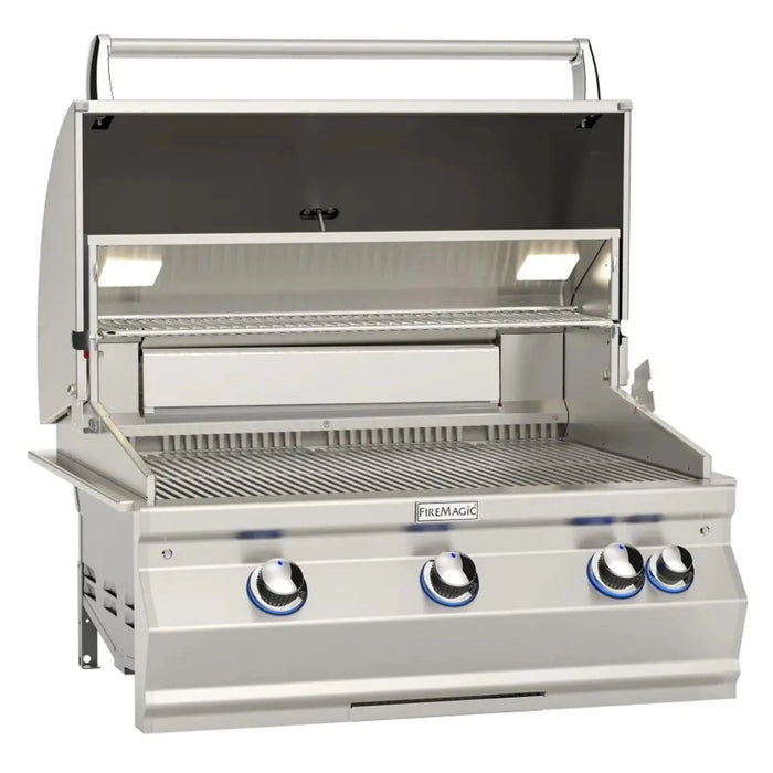 Fire Magic Aurora A660i 30" Built-in Outdoor Grill with Rotisserie & Analog Thermometer - A660I-8EA