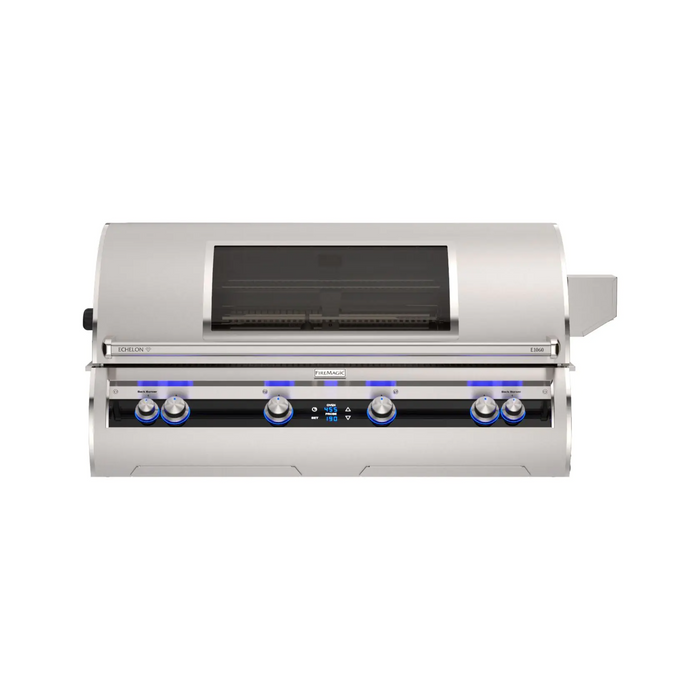 Fire Magic Echelon Diamond E1060i 48" Built-In Outdoor Grill with One Infrared Burner, Magic View Window, Rotisserie & Digital Thermometer - E1060i-9L1-W