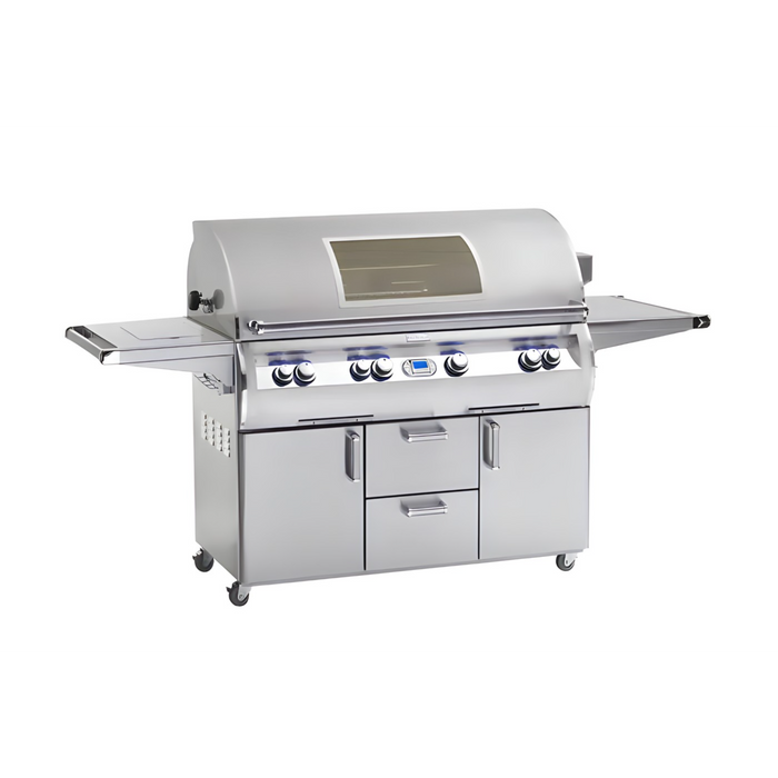 Fire Magic Echelon Diamond E1060S 48" Freestanding Outdoor Grill with One Infrared Burner, Magic View Window, Rotisserie & Analog Thermometer - E1060S-8LA-62-W