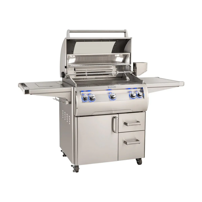 Fire Magic 73" E660S Freestanding Echelon Diamond, Analog Thermometer, Infrared Burner, Rotisserie, with Magic View Window, Outdoor Grill E660S-8LA-62-W