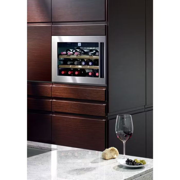 Liebherr 22" Built-In Singe Zone Wine Cooler with 18 Bottle Capacity HWS 1800