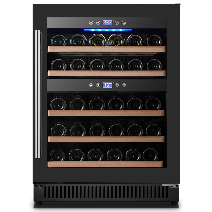 Omcan 23" Vinovero Dual Zone Wine Cooler with 40 Bottle Capacity WC-CN-0040-DB