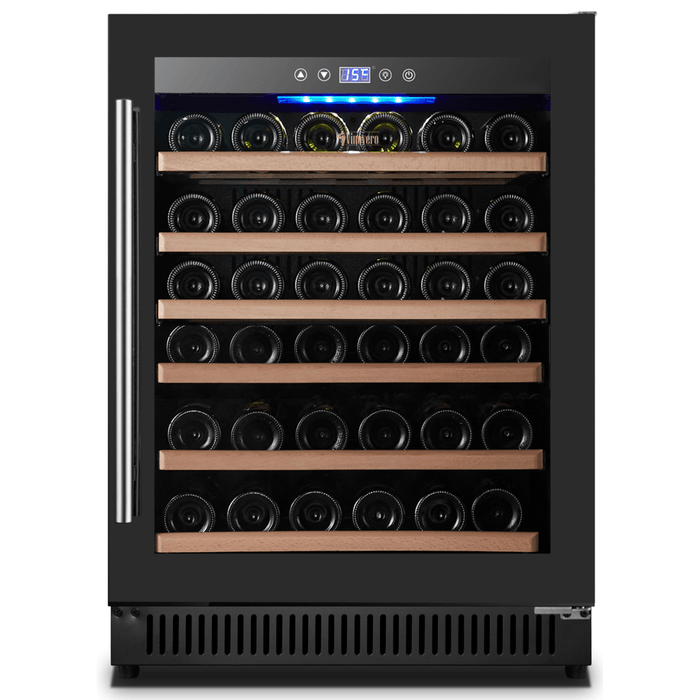 Omcan 23" Vinovero Single Zone Wine Cooler with 51 Bottle Capacity WC-CN-0051-SB