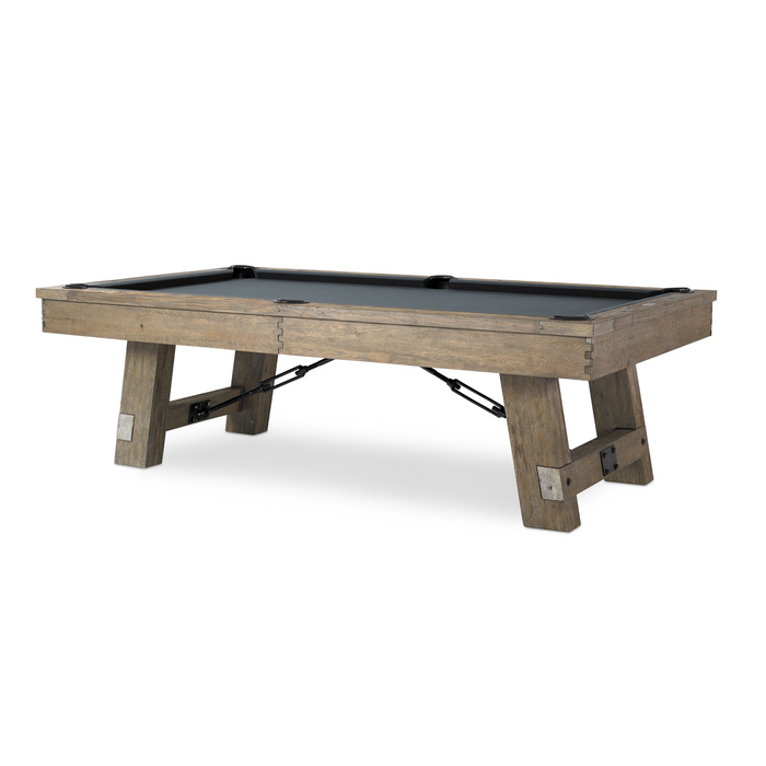 Plank & Hide Isaac Wood Pool Table with Optional Accessory Kit and White Glove Delivery